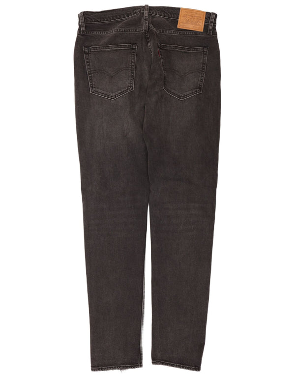 Calça jeans masculina Levi's 512 Distressed Slim Tapered W34 L34 cinza algodão