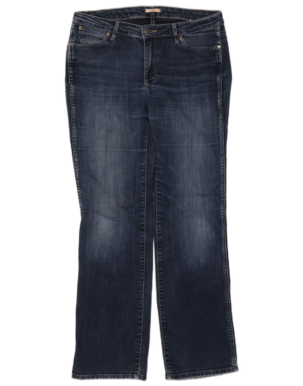 Wrangler feminino Sara Straight Jeans W32 L32 azul algodão