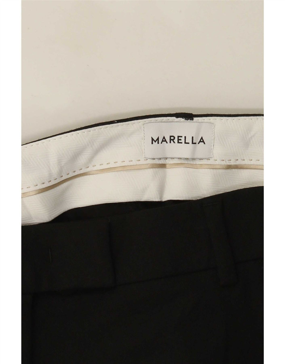 Calça feminina Marella de terno reto W30 L27 preta