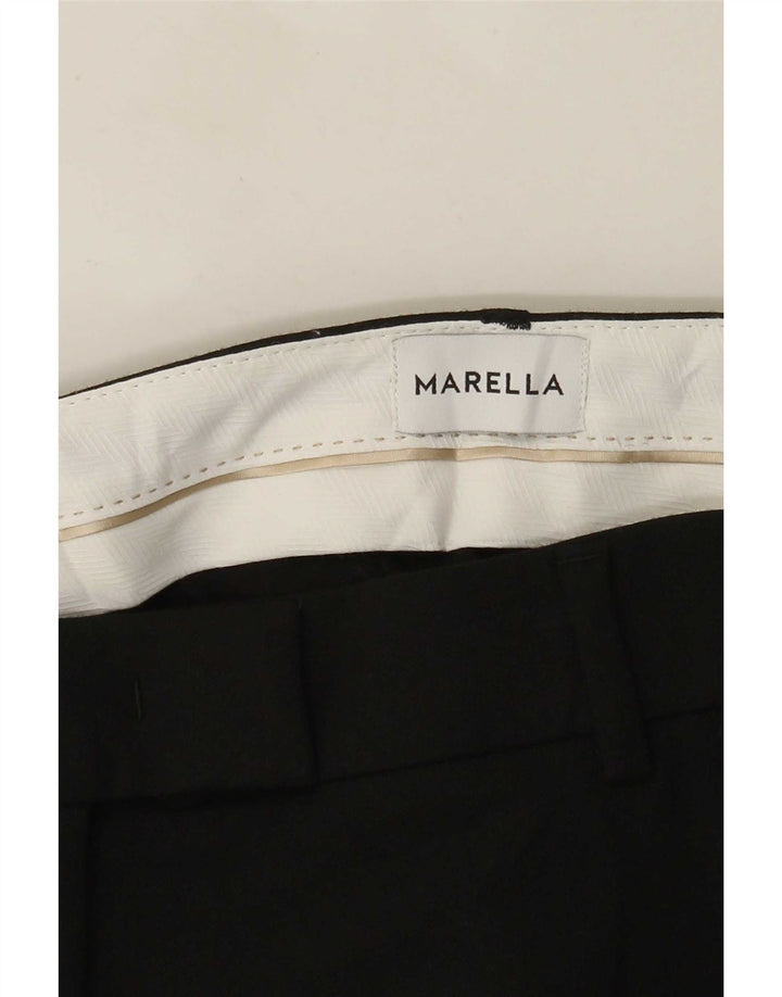 Calça feminina Marella de terno reto W30 L27 preta