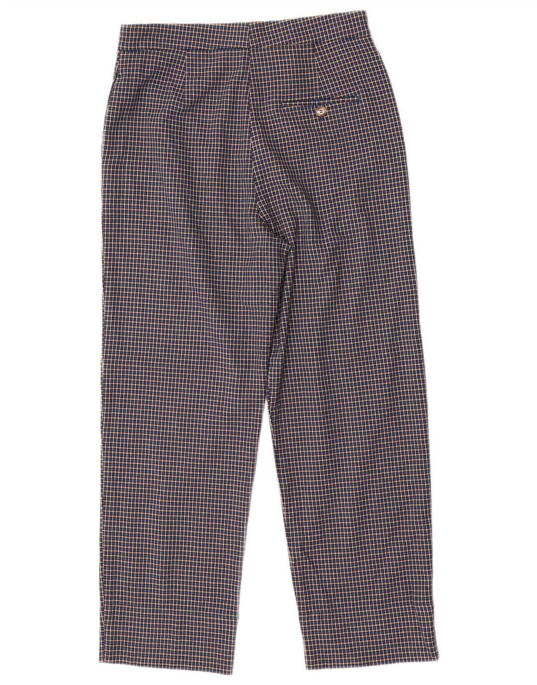 Calças cortadas femininas Marks & Spencer UK 10 pequenas W28 L25 azul