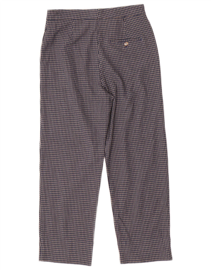 Calças cortadas femininas Marks & Spencer UK 10 pequenas W28 L25 azul