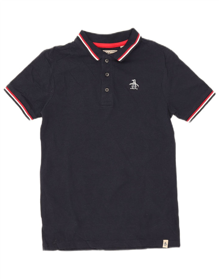 Pólo PENGUIN Menino 8-9 Anos Azul Marinho Algodão