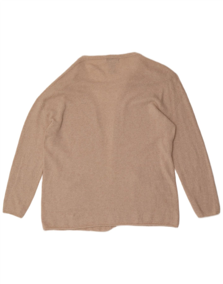 Suéter feminino Replay Open Cardigan UK 16 grande lã branca
