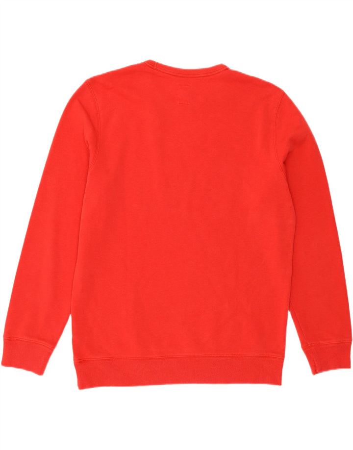 GAP Mens Graphic Sweatshirt Jumper Medium Red Cotton Vintage Gap and Second-Hand Gap from Messina Hembry 