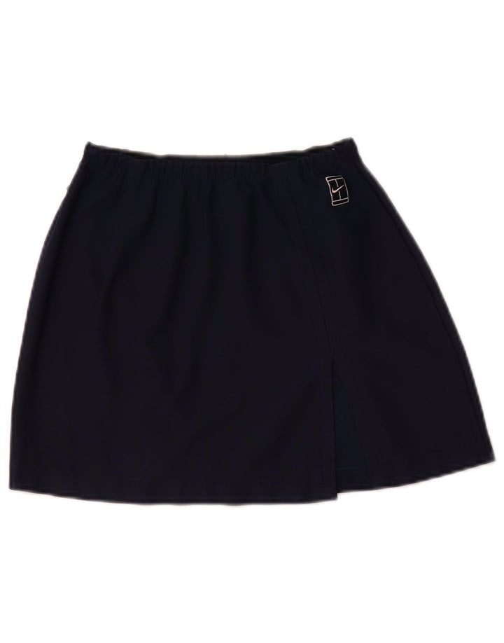 Saia de tênis feminina NIKE US 4/6 pequena azul marinho poliéster