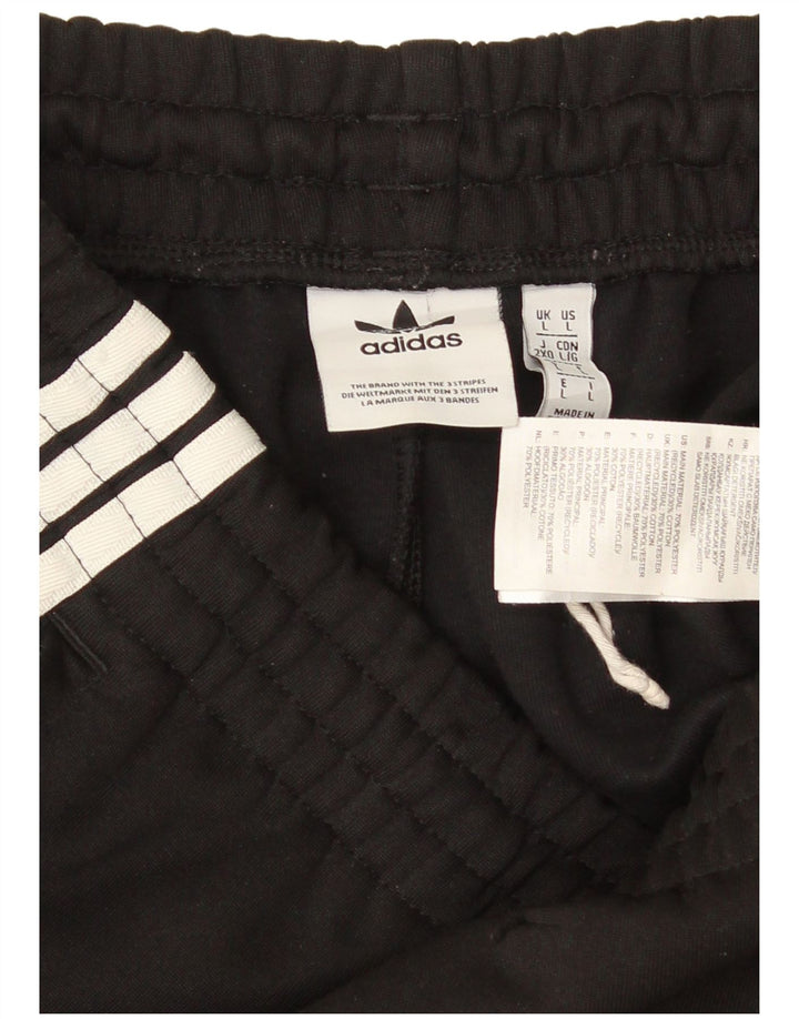 Calça de treino masculina ADIDAS joggers grande poliéster preto