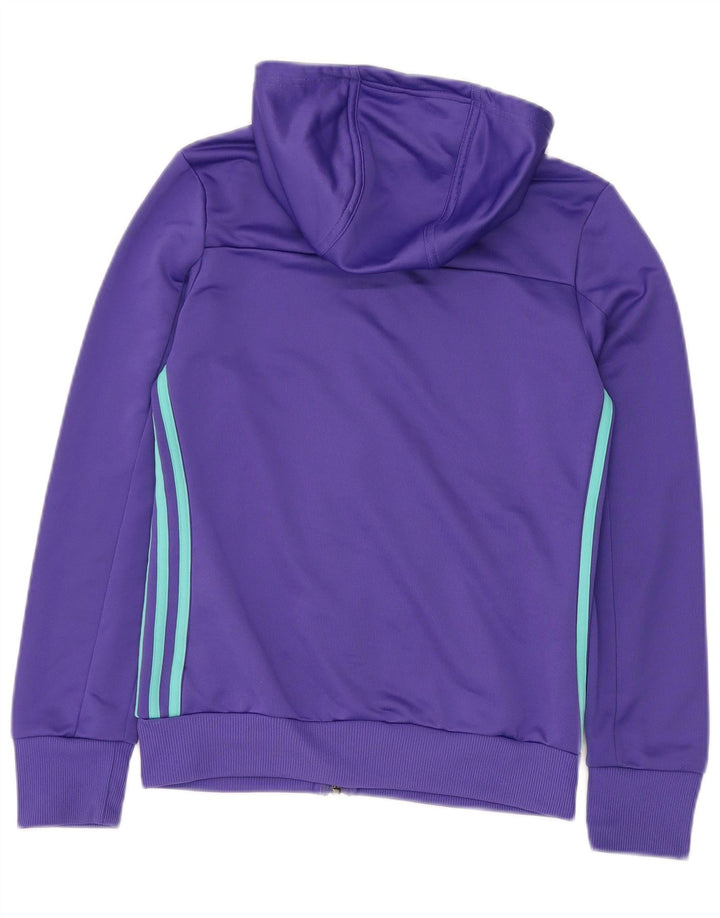 ADIDAS Menino Zip Hoodie Sweater 13-14 Anos Roxo Poliéster