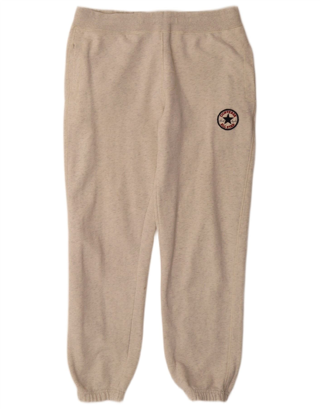 Calça de treino masculina CONVERSE joggers algodão manchado cinza médio