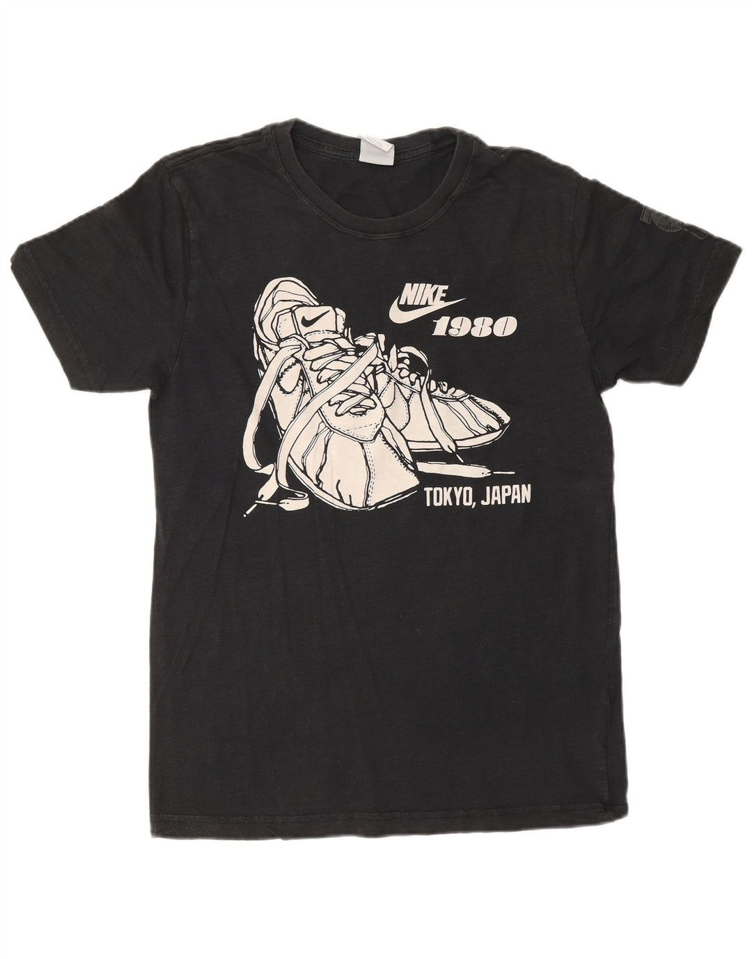 Camiseta Nike masculina gráfica Top médio algodão preto