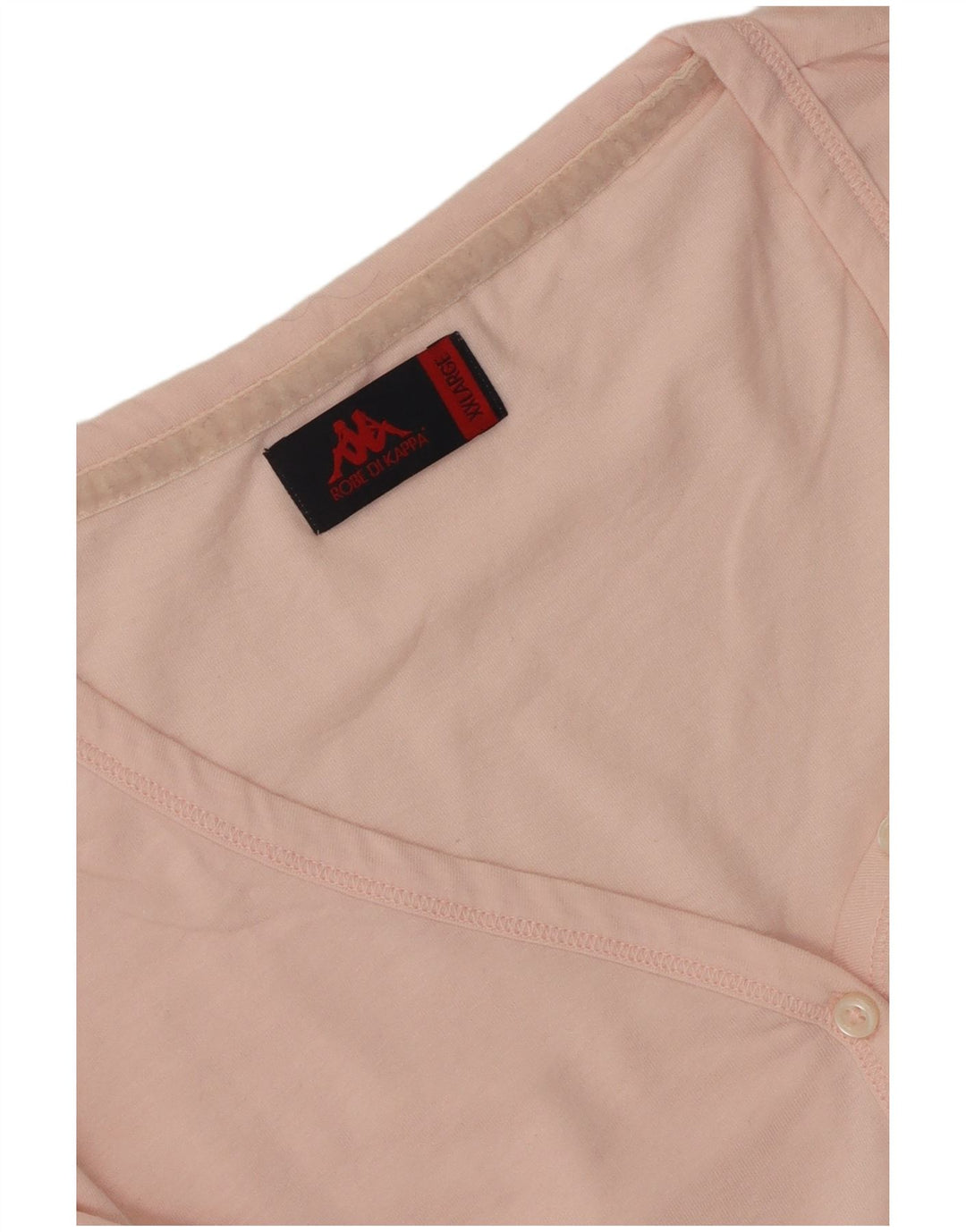 Top feminino Kappa manga 3/4 UK 20 2XL rosa