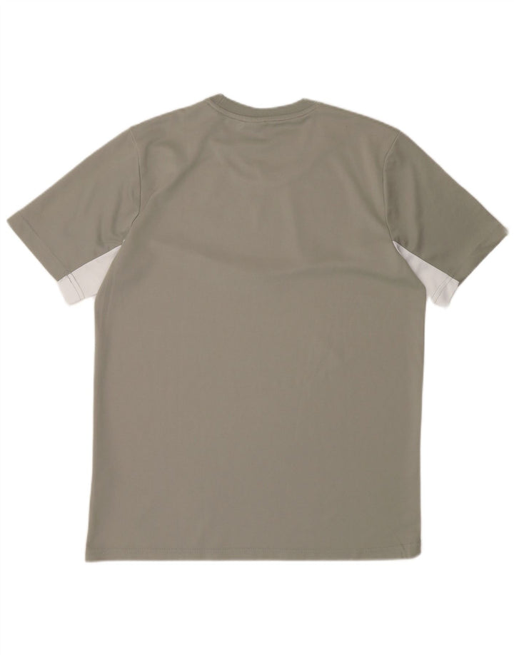 Camiseta Nike Masculina Dri Fit Top Cinza Médio Colourblock Poliéster