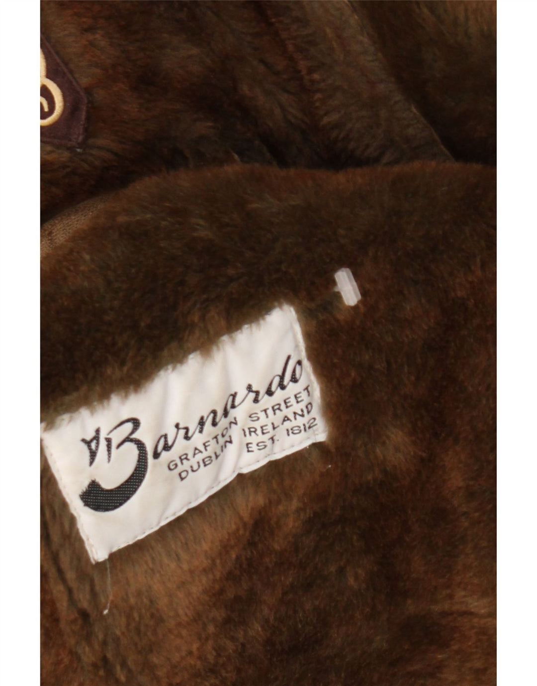 Jaqueta feminina Barnardo Shearling UK 16 grande marrom