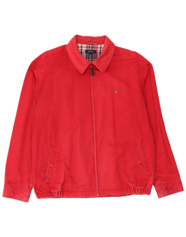 Jaqueta bomber masculina Gant UK 44 2XL algodão vermelho
