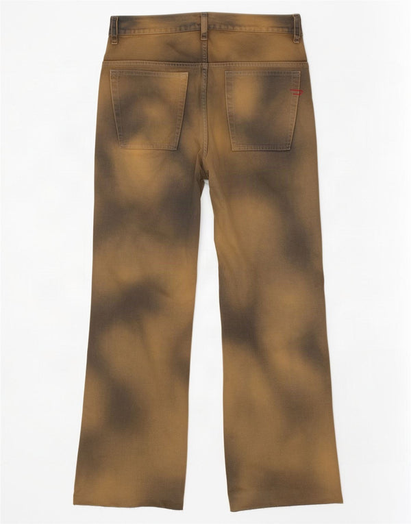 Jeans masculino Diesel de perna larga W32 L29 marrom tie dye algodão
