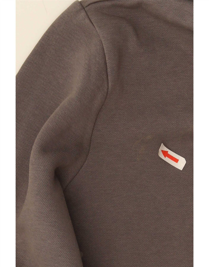 Puma Mens Graphic Hoodie Jumper Médio Algodão Cinza
