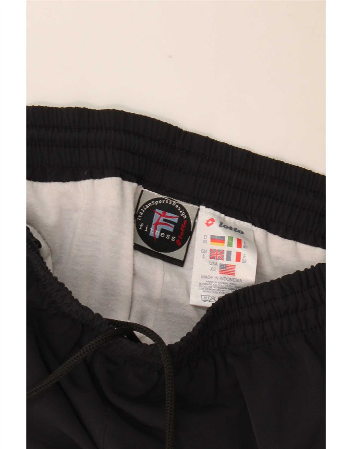 Calça de treino feminina Lotto UK 8 poliéster preto pequeno
