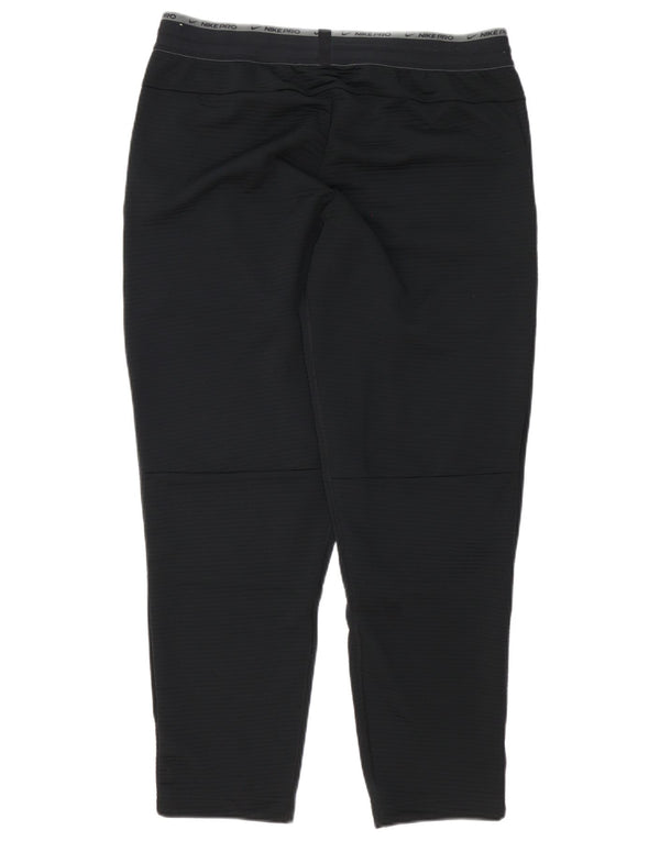 Calça de treino Nike masculina Dri Fit Graphic grande listra preta