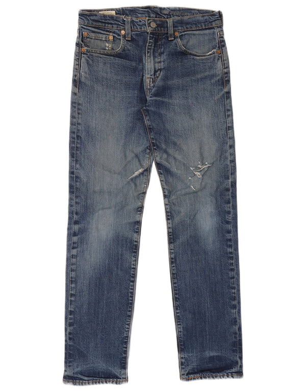 Calça jeans masculina Levi's Performance Distressed Straight W30 L30 Azul Algodão
