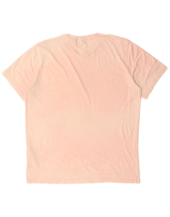Dockers Mens Slim T-Shirt Top Grande Algodão Rosa
