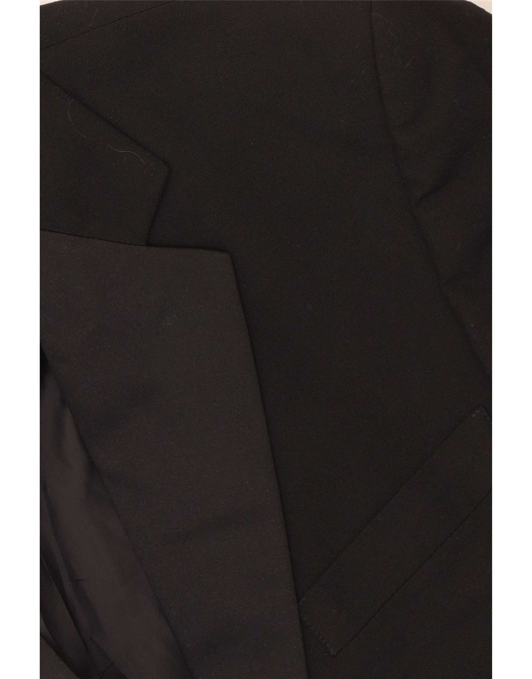 Jaqueta blazer masculina de 2 botões Marks & Spencer Reino Unido 38 poliéster preto médio