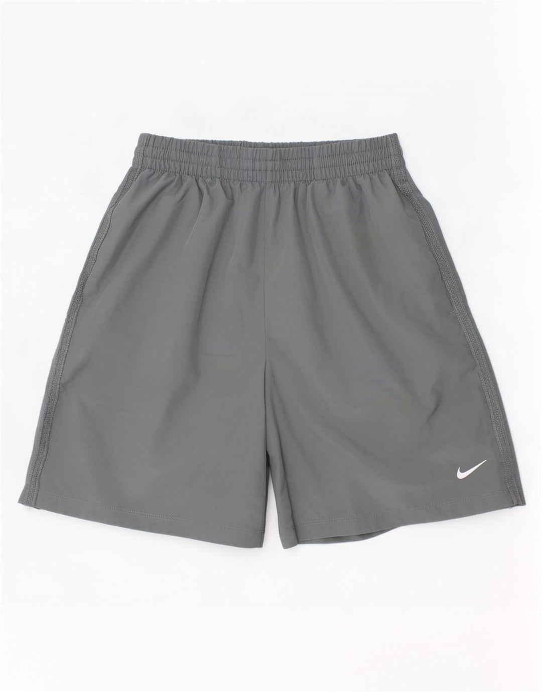 Shorts esportivos Nike Boys Dri Fit 12-13 anos grandes cinza