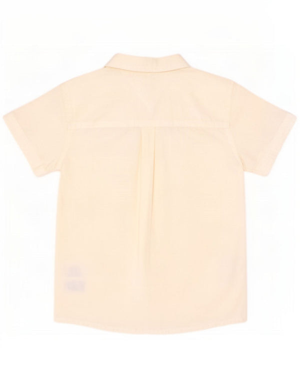 Tommy Hilfiger Camisa masculina de manga curta 3-4 anos algodão branco