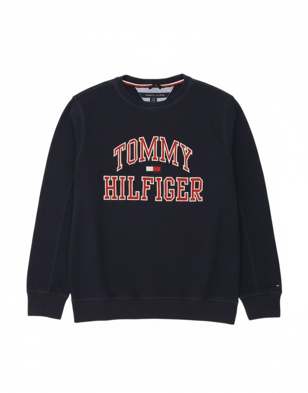 Tommy Hilfiger Meninos moletom gráfico jumper 15-16 anos grande azul marinho