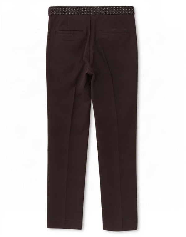 Zara Calça Chino Feminina Slim Pequena W26 L26 Algodão Preto