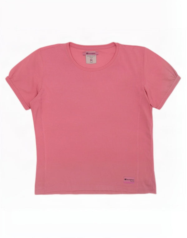 Camiseta feminina Champion Easy Fit Top UK 20 2XL algodão rosa