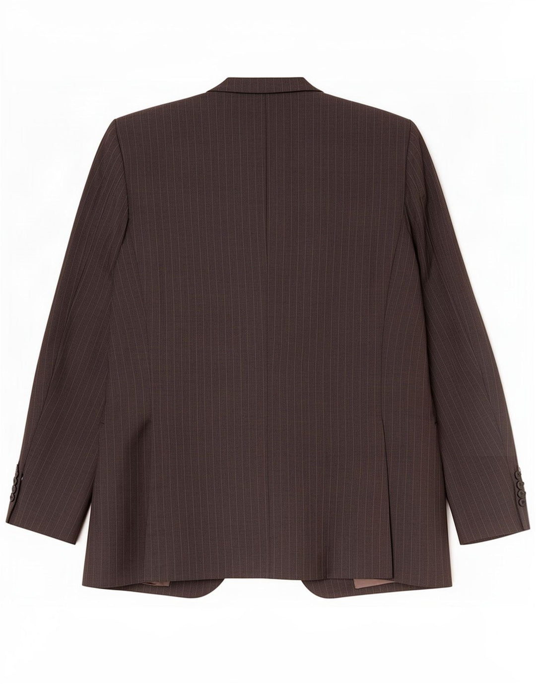 Trussardi Jaqueta blazer masculina de 3 botões IT 52 XL lã virgem listrada cinza