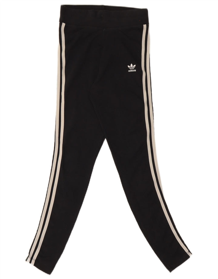 Leggings Adidas Femininas UK 8 Pequenas Pretas