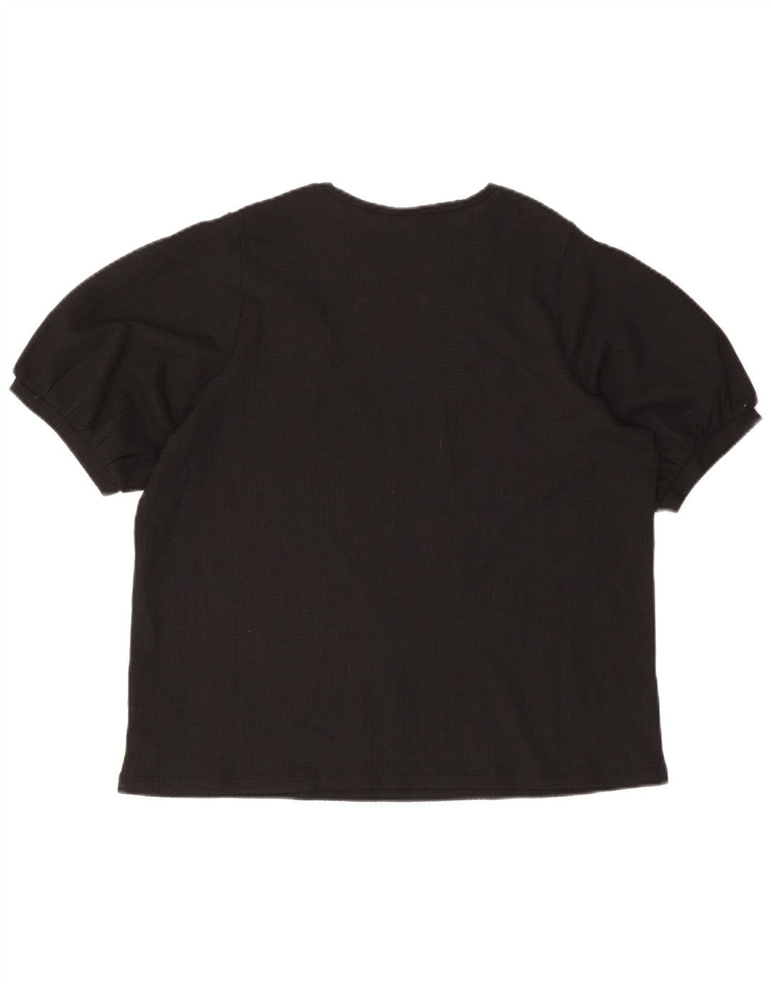 Blusa feminina Marks & Spencer UK 18 XL poliéster preto