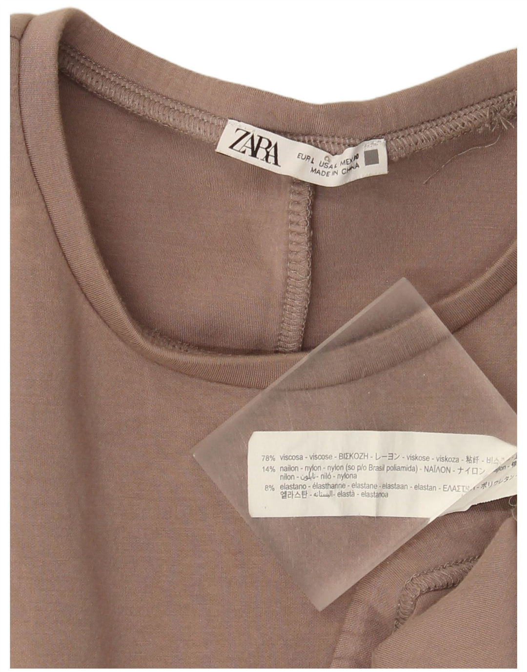 Zara moletom feminino jumper UK 16 grande viscose marrom