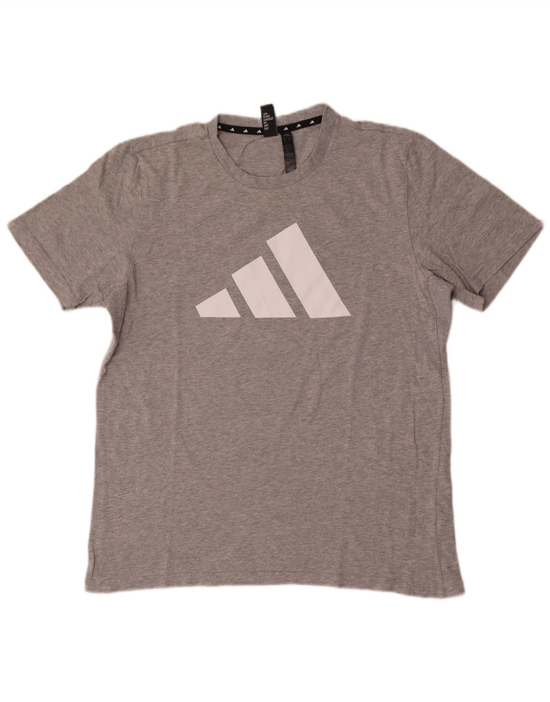 Camiseta Adidas Masculina Graphic Top Cinza Médio