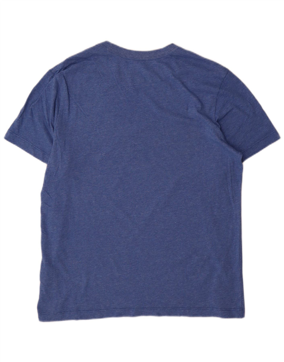 Camiseta masculina Nike Dri Fit Top de algodão manchado azul médio