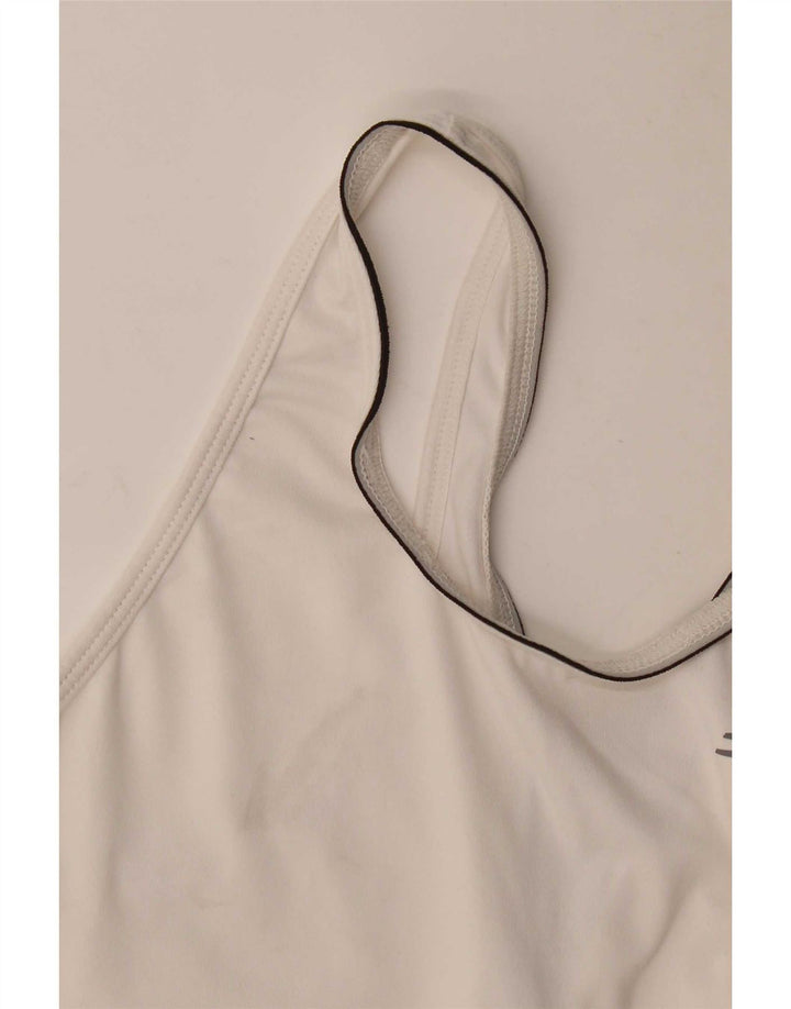 Colete feminino New Balance UK 8 pequeno branco