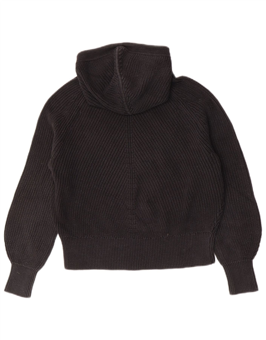 Suéter feminino Calvin Klein Jeans com capuz grande e grande tamanho 10 preto pequeno