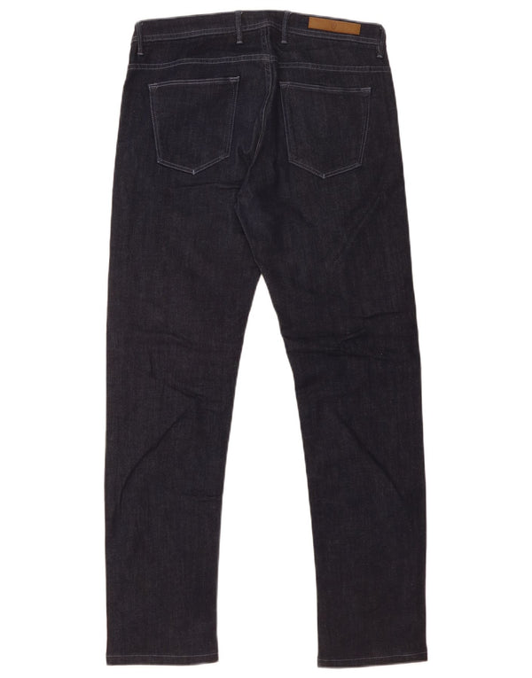 Jeans Slim Masculino Massimo Dutti EU 40 Médio W31 L30 Azul Marinho
