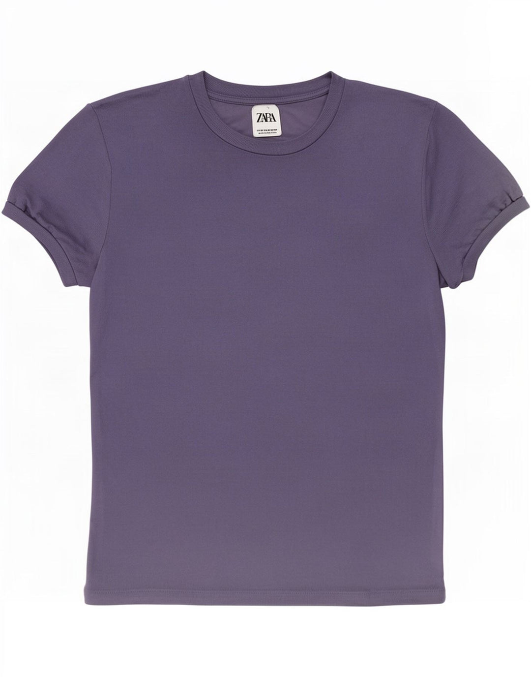 Camiseta masculina Zara Top médio azul viscose