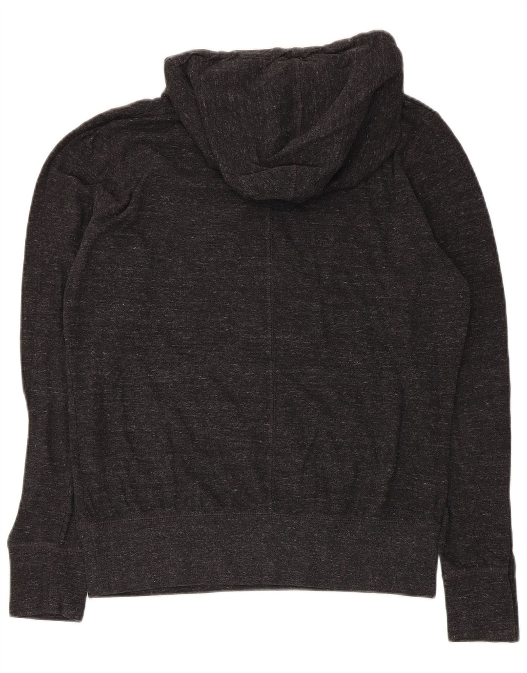 Jumper com capuz gráfico feminino Nike UK 16 grande poliéster manchado cinza