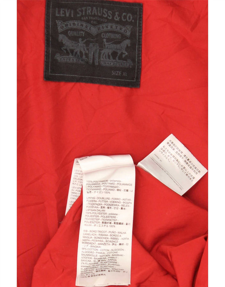 Jaqueta bomber masculina Levi's UK 42 XL azul marinho poliamida