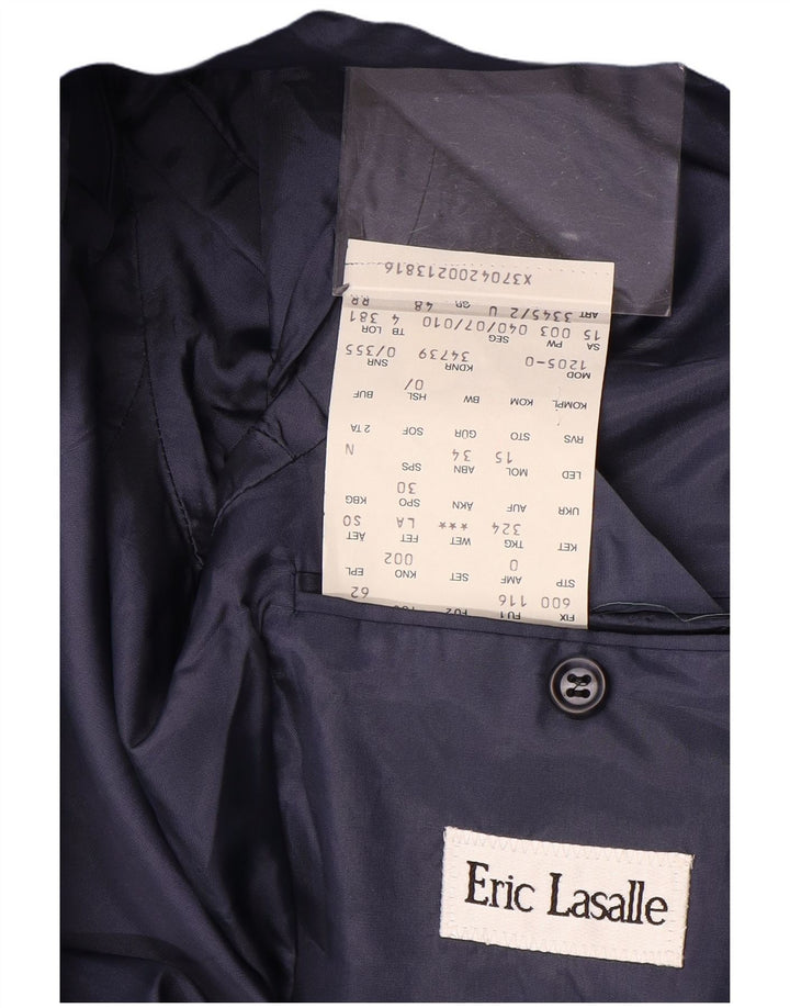 Jaqueta blazer feminina ERIC LASALLE com peito duplo IT 48 XL azul