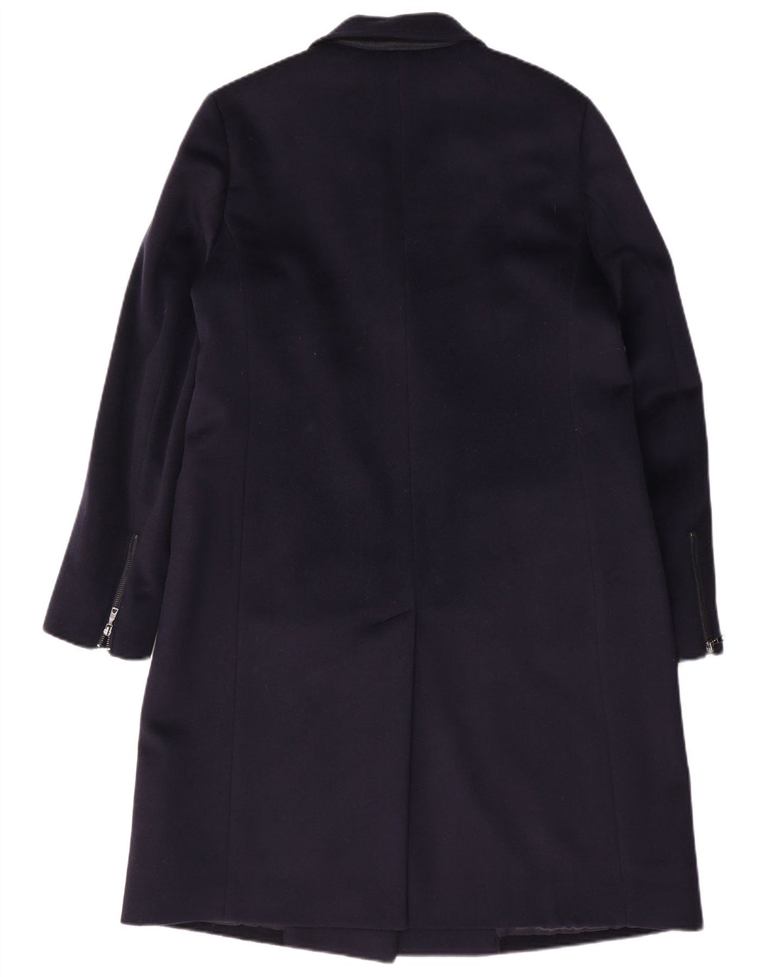 Jaeger Casaco feminino oversized com peito duplo Reino Unido 10 pequeno lã azul marinho