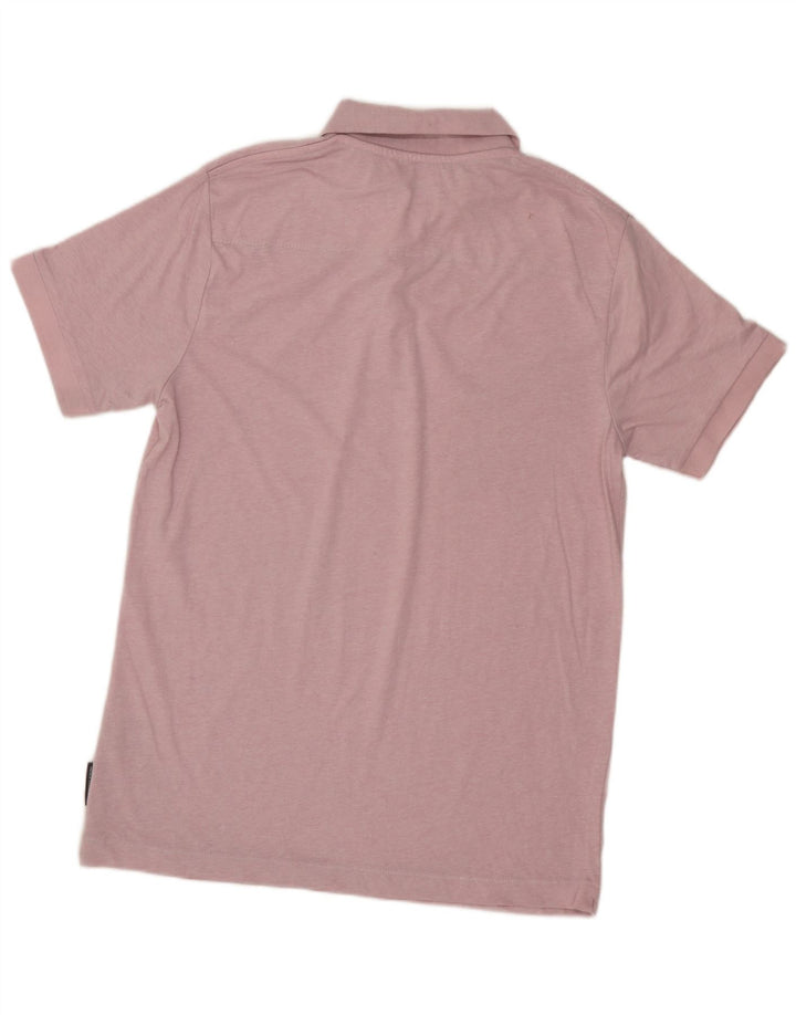 Camisa polo masculina FRENCH CONNECTION algodão rosa médio