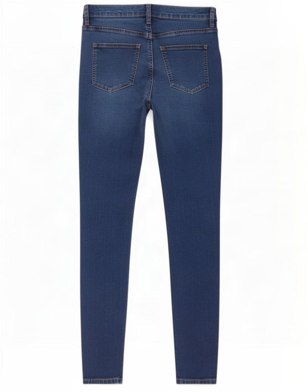 Calça jeans feminina Marks & Spencer super skinny UK 12 médio W28 L27 algodão azul