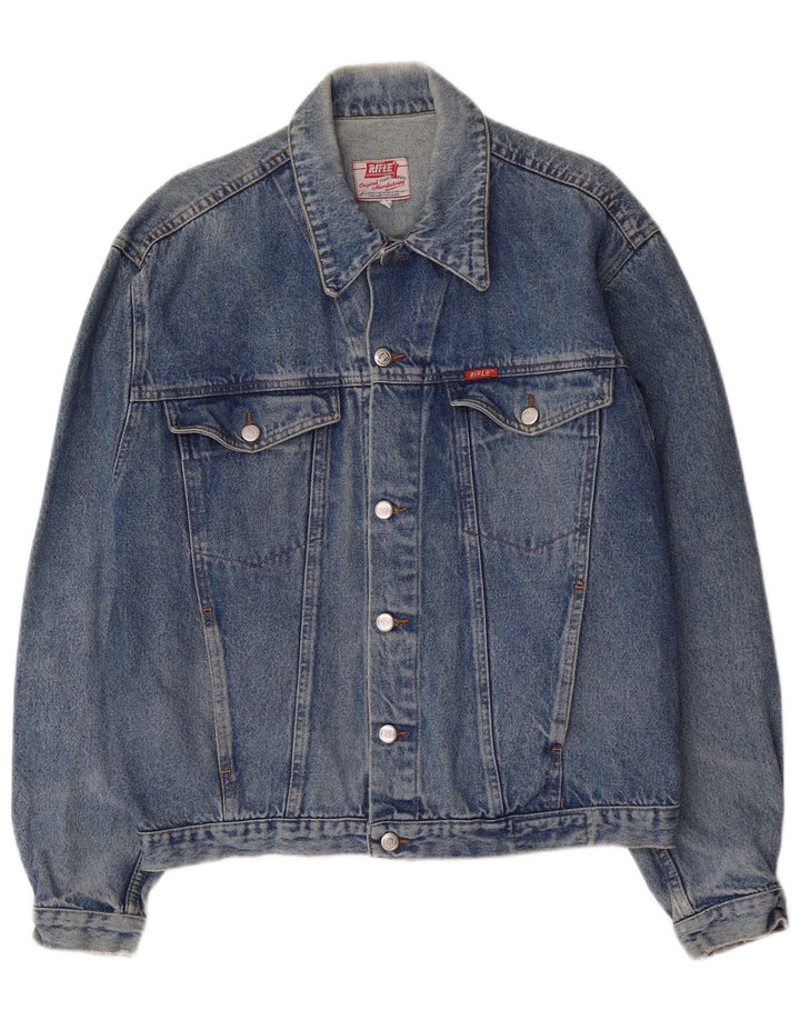 Jaqueta jeans masculina Rifle UK 40 grande algodão azul