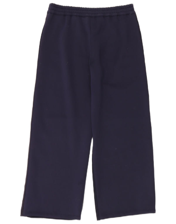 Calça esportiva feminina Atos Lombardini com perna larga IT 40 pequena azul marinho