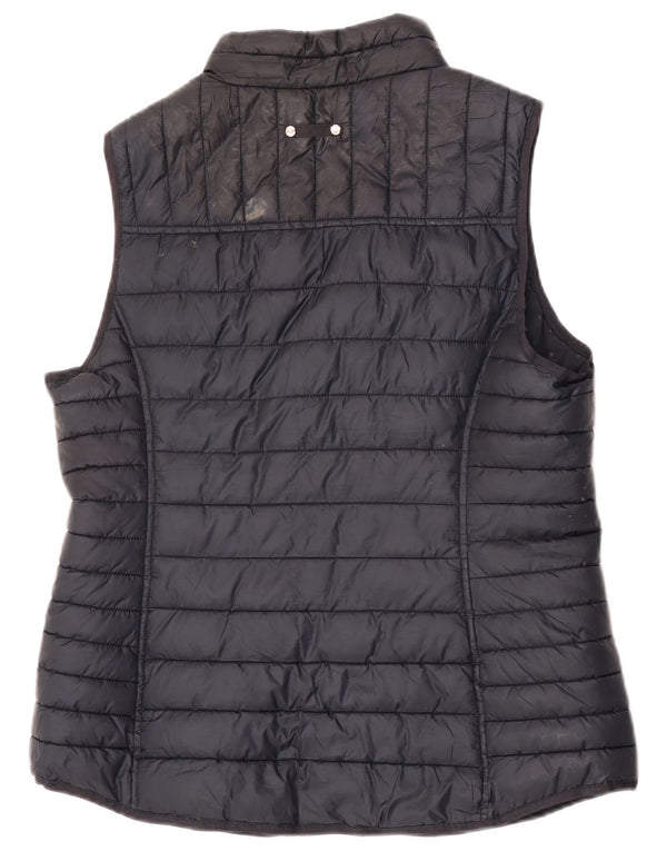 Gilet feminino acolchoado Joules UK 16 grande poliéster preto