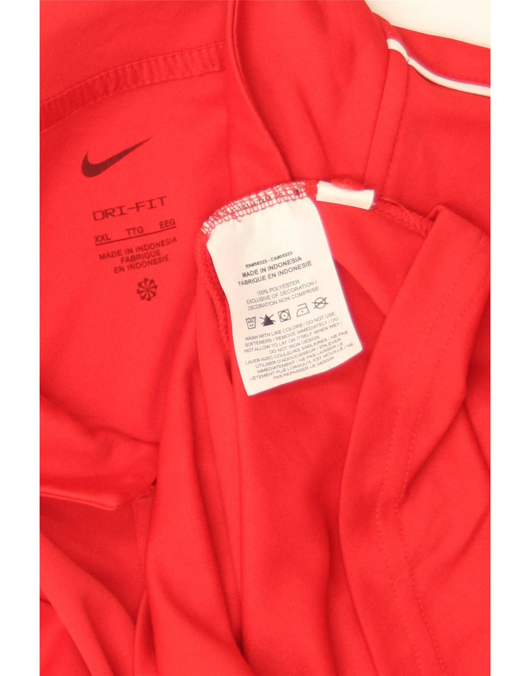 Camisa polo masculina Nike Dri Fit 2XL poliéster vermelho